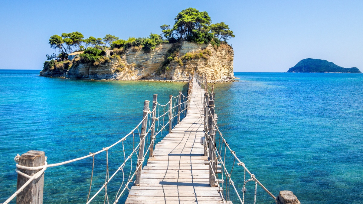 Una vista iconica di Zante (Zacinto)