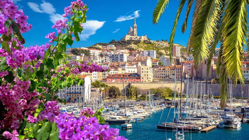 An iconic view of Marseille, France