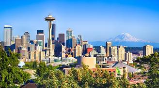 An iconic view of Seattle, United States