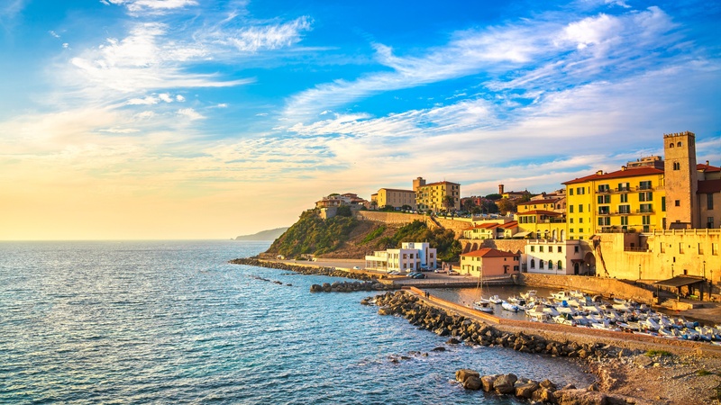 An iconic view of Piombino, Italy