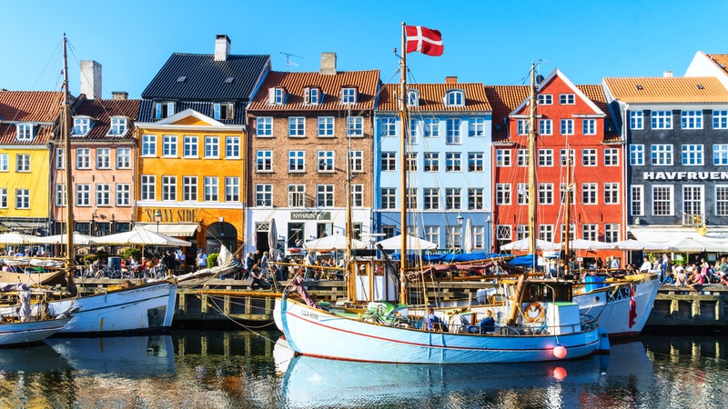 Een iconisch uitzicht van Gedser, Denemarken