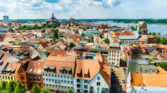 An iconic view of Rostock