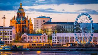 An iconic view of Helsinki, Finland