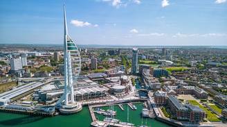 An iconic view of Portsmouth, United Kingdom