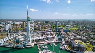 An iconic view of Portsmouth, United Kingdom