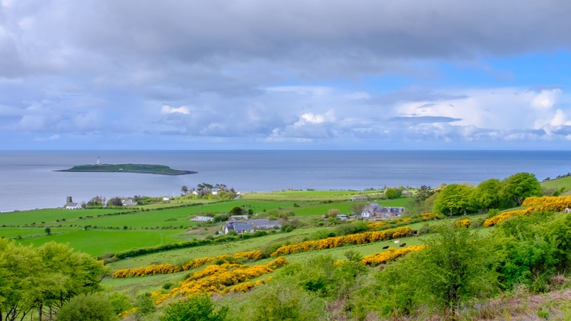 Μια εμβληματική θέα του Cairnryan, Ηνωμένο Βασίλειο