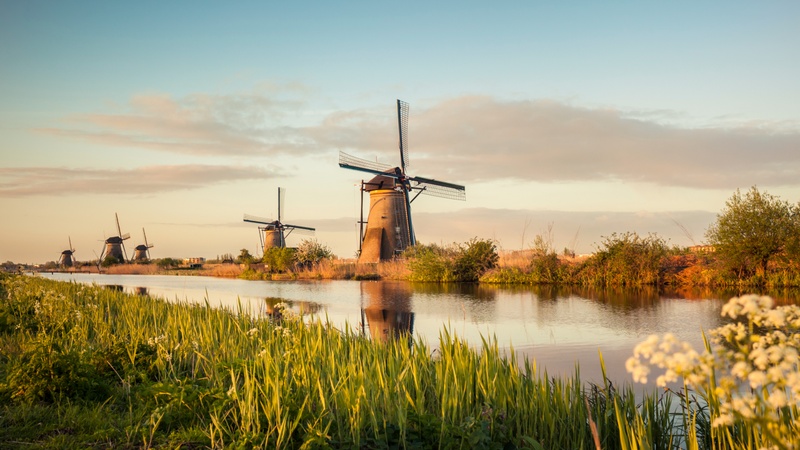An iconic view of Hook of Holland, Netherlands