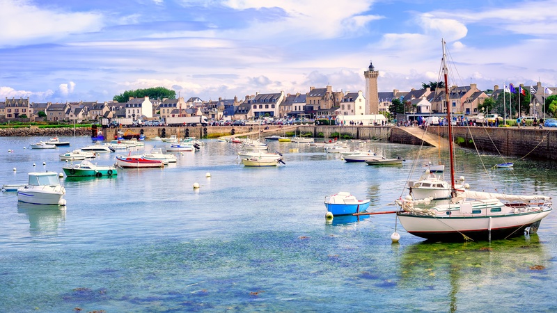 An iconic view of Roscoff, France