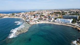 An iconic view of Porto Torres, Italy
