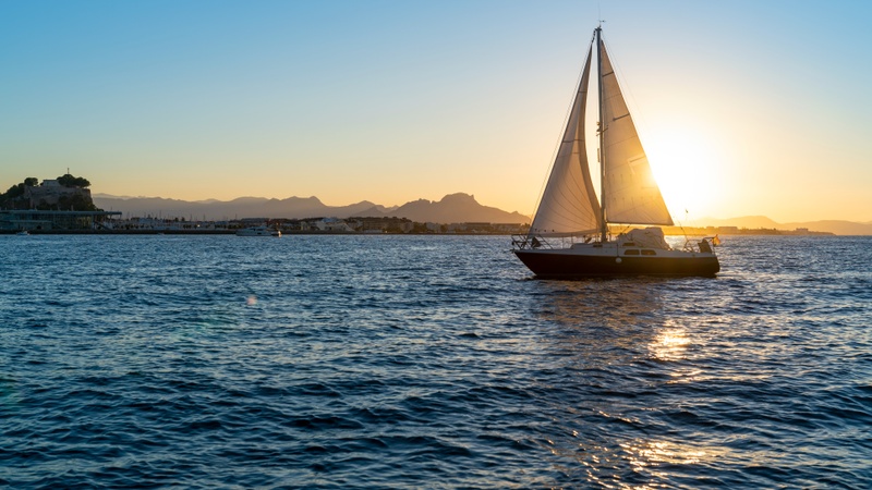 An iconic view of Denia, Spain
