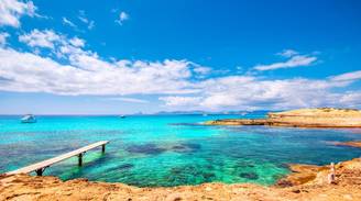 An iconic view of Formentera, Spain