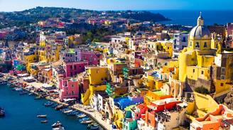 An iconic view of Procida, Italy