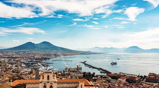 An iconic view of Naples, Italy