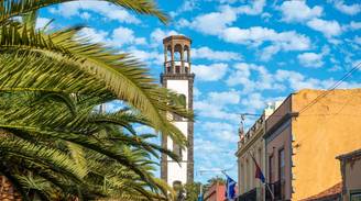 Une vue emblématique de Santa Cruz, Espagne