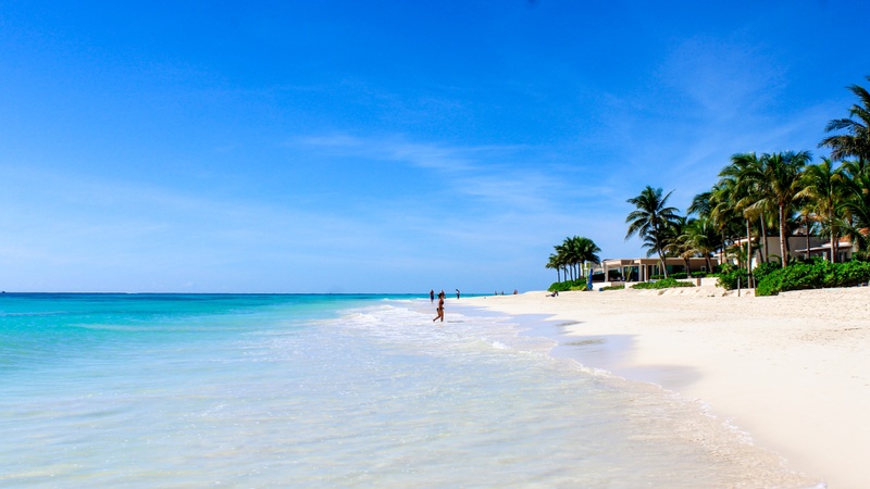 An iconic view of Playa del Carmen, Mexico