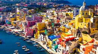 An iconic view of Procida, Italy
