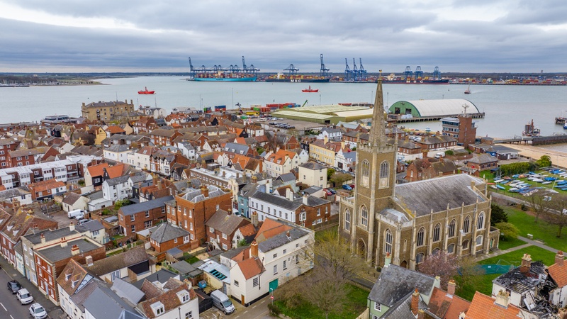An iconic view of Harwich, United Kingdom