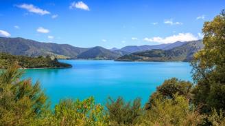 Una vista icónica de picton, Nueva Zelanda