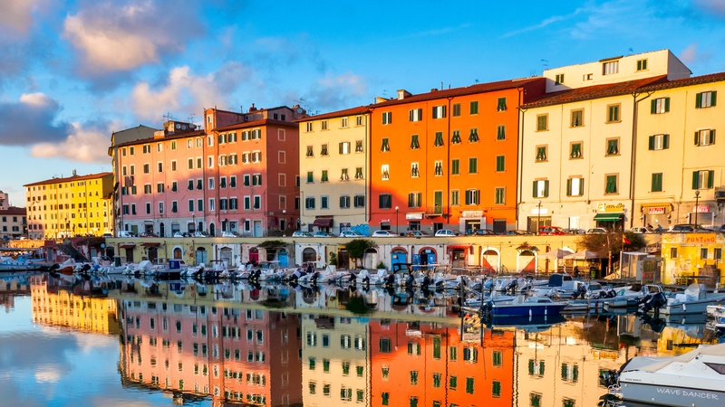 An iconic view of Livorno, Italy