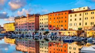 An iconic view of Livorno, Italy