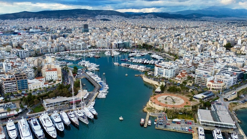 An iconic view of Piraeus, Greece