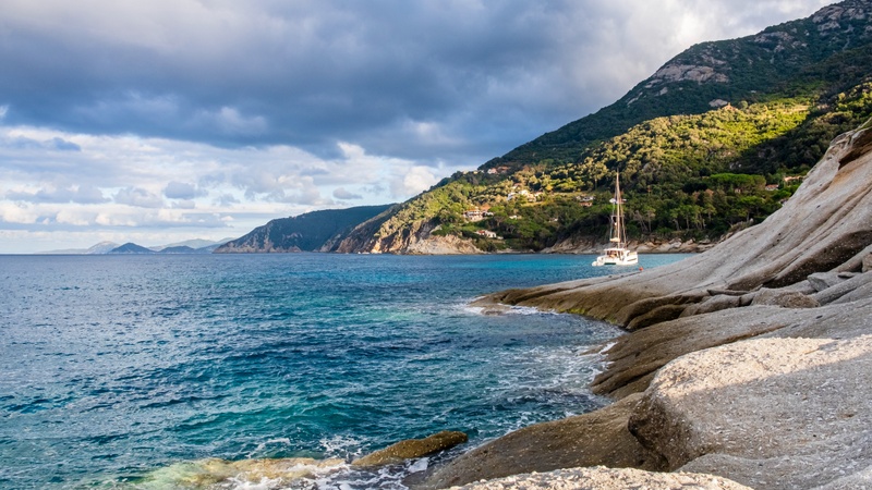An iconic view of Cavo (Elba), Italy