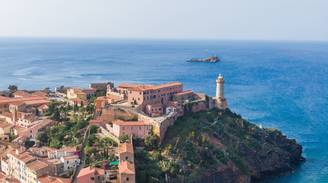An iconic view of Portoferraio, Italy