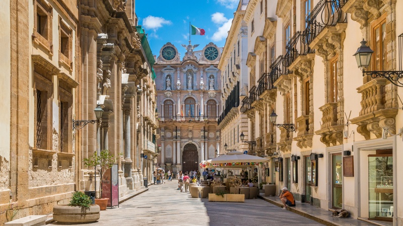 An iconic view of Trapani, Italy