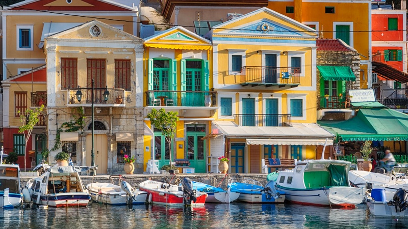 An iconic view of Symi, Greece