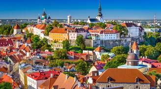 An iconic view of Tallinn, Estonia