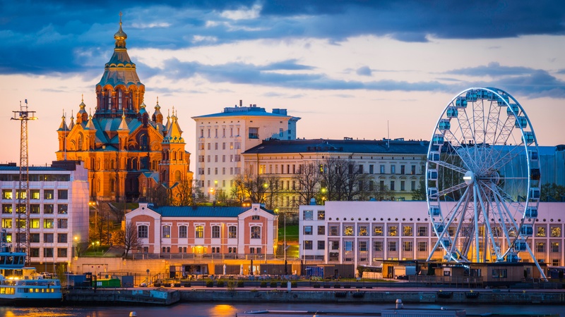 Eine ikonische Aussicht von Helsinki, Finnland