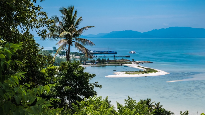 An iconic view of Koh Phangan (Thong Sala Pier), Thailand