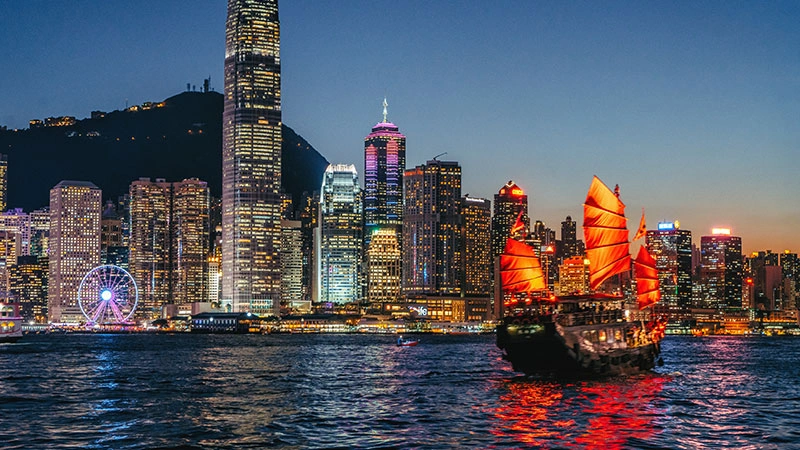 An iconic view of Hong Kong