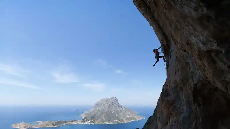Een iconisch uitzicht op Kalymnos
