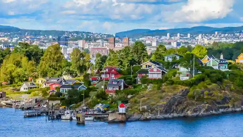 Una vista iconica di Oslo
