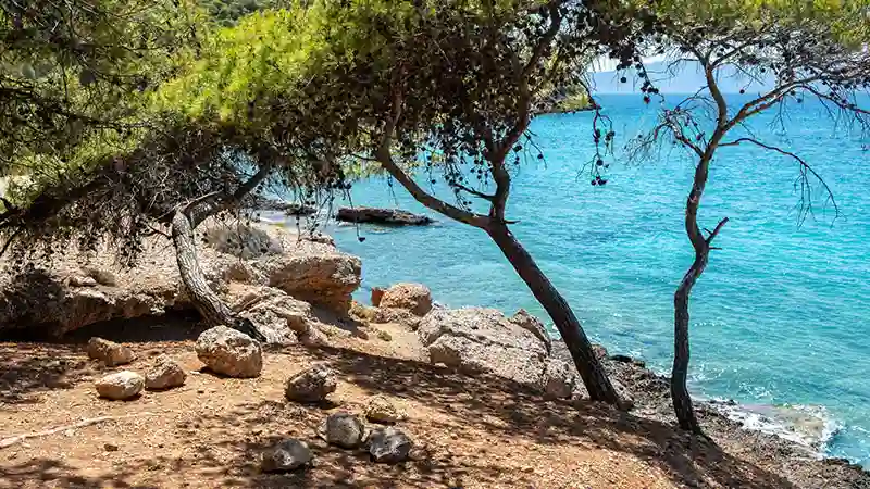 An iconic view of Agistri Skala