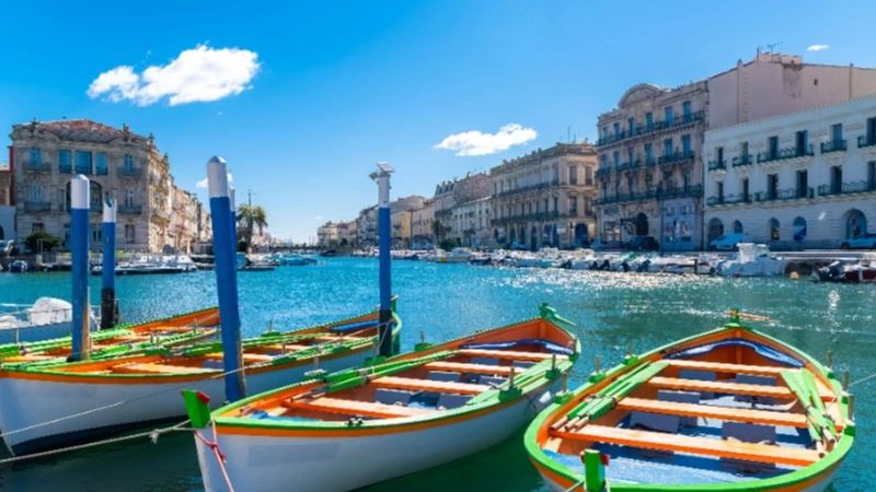 Vista icónica de Sète (Francia)