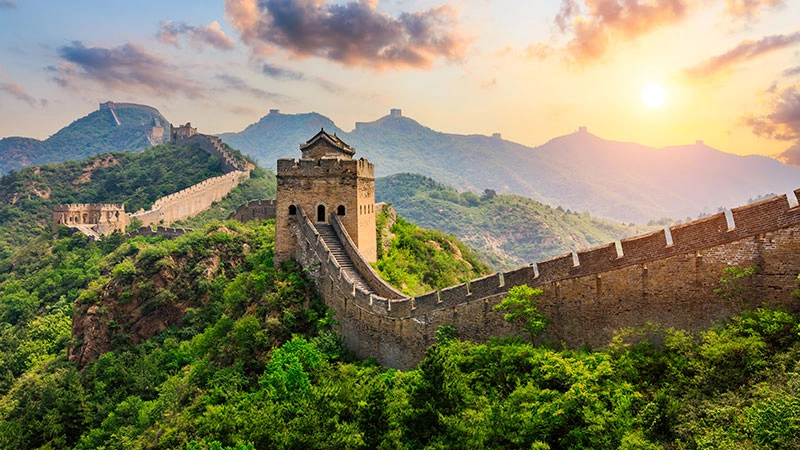 Een iconisch uitzicht op China