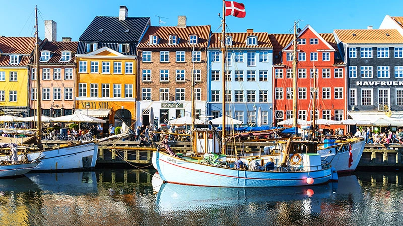 Een iconisch uitzicht op Denemarken