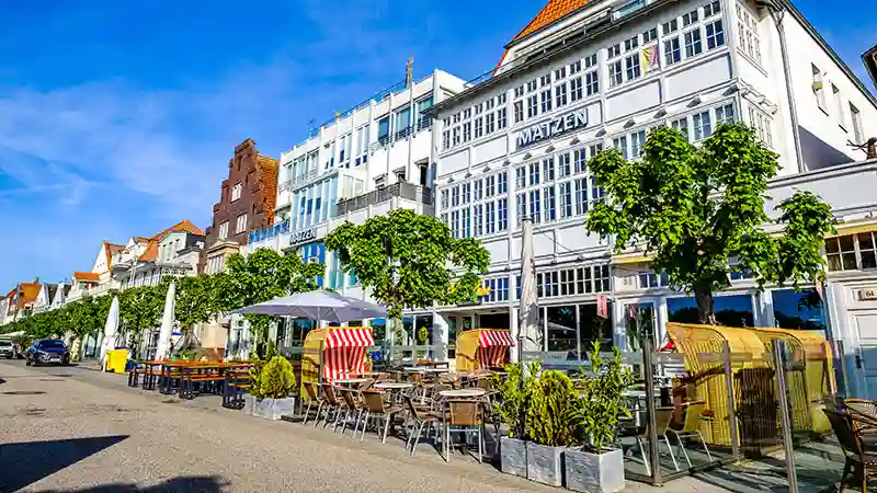 Een iconisch uitzicht van Travemünde