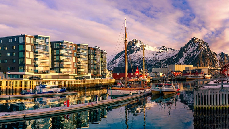 Vista icónica de Noruega