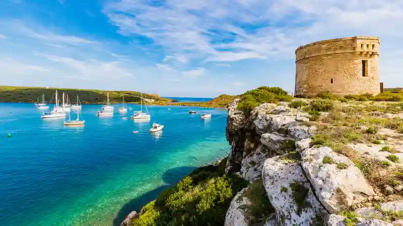 Una vista icónica de Mahón