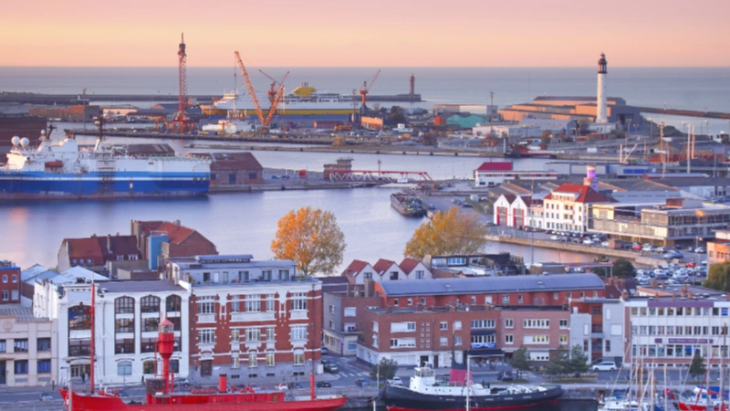 Una vista iconica di Dunkerque