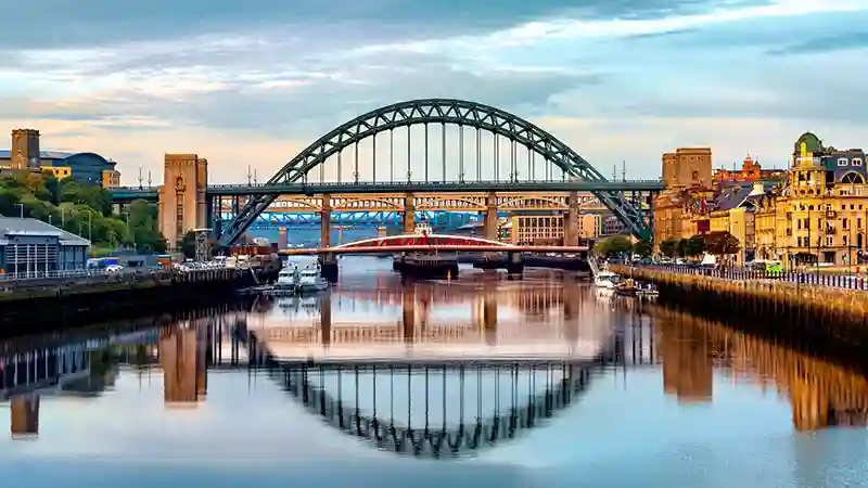 Una vista icónica de Newcastle