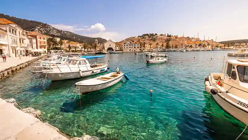 Une vue emblématique de Hvar