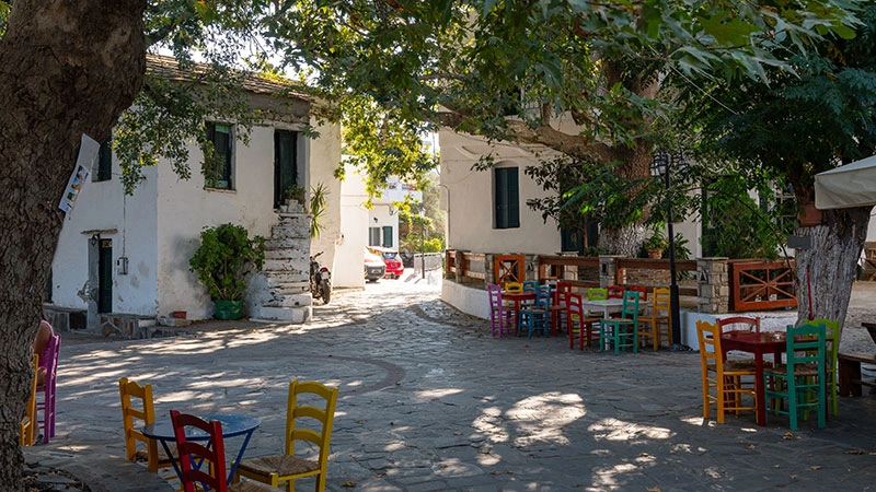 Une vue emblématique d'Ikaria