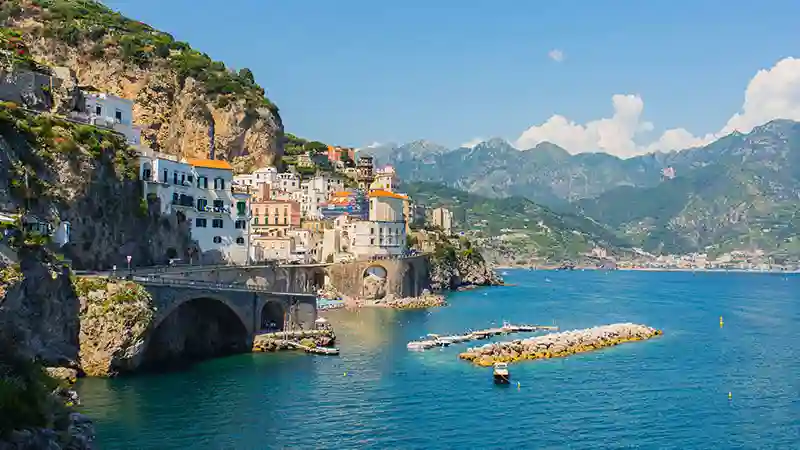 Een iconisch uitzicht van Sorrento