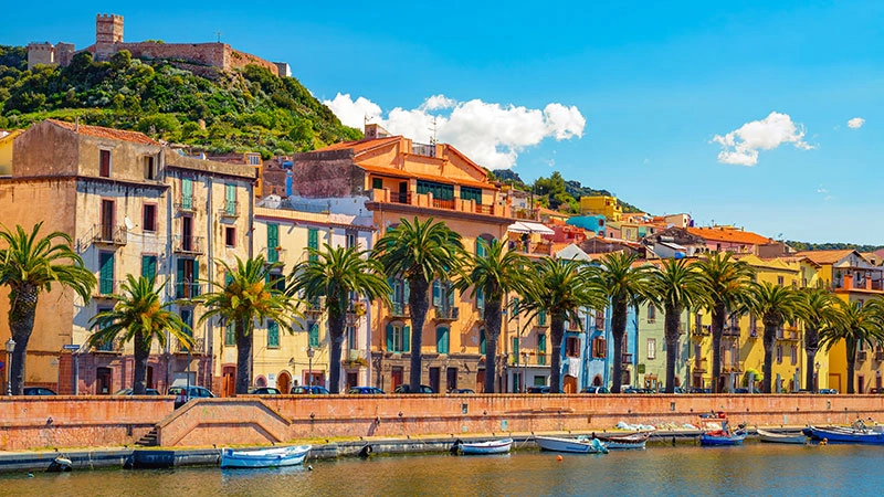 Een iconisch uitzicht van Sardinië