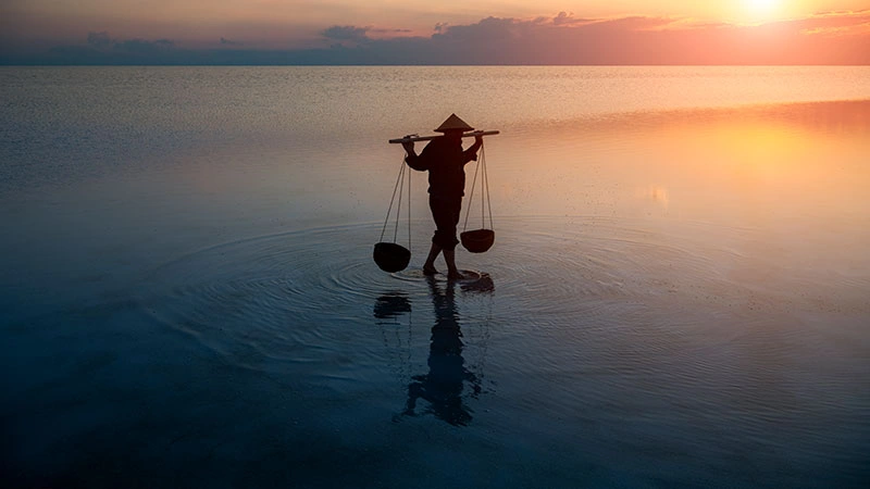 Una vista iconica della Cambogia