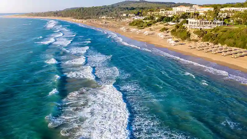 Een iconisch uitzicht van Kyllini